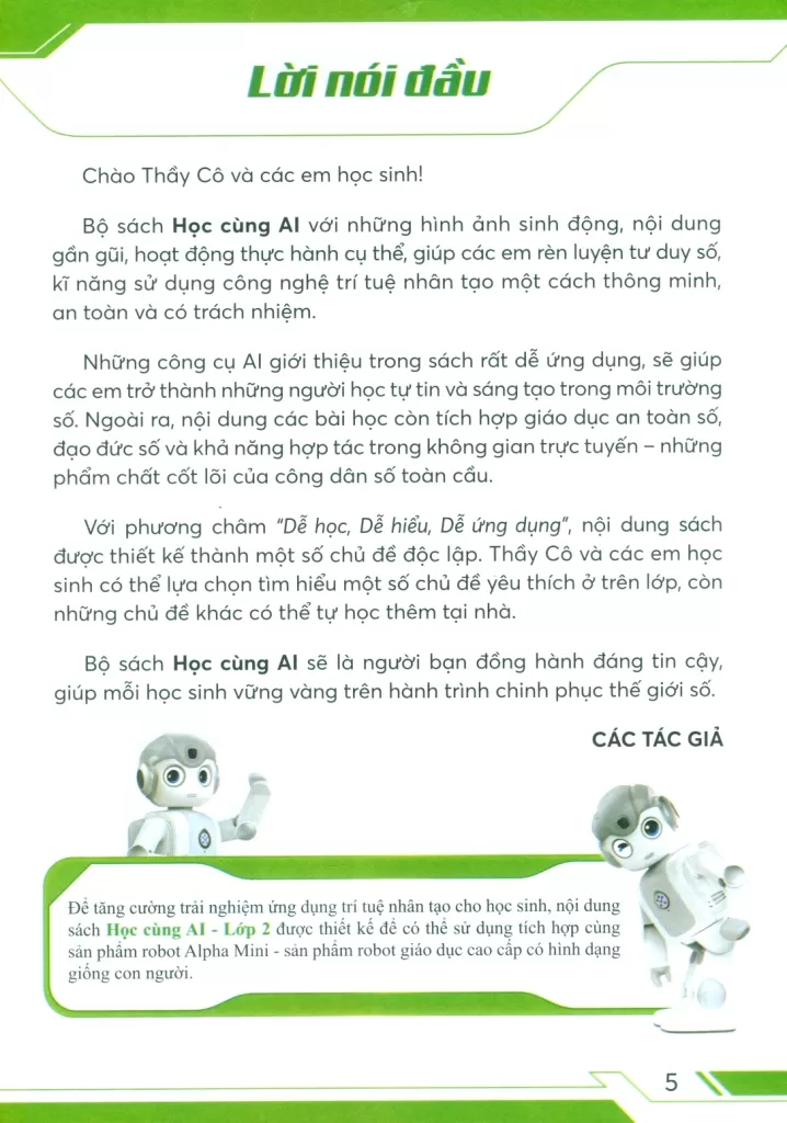 HỌC CÙNG AI LỚP 2